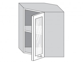 1.60.3у Шкаф настенный (h=720) угловой на 600мм со стекл. дверцей в Губкинском - gubkinskij.магазин96.com | фото