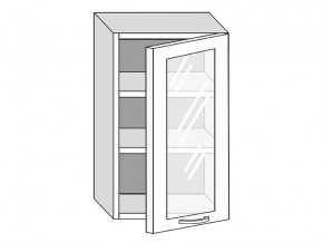 19.50.3 Шкаф настенный (h=913) на 500мм с 1-ой стекл. дверцей в Губкинском - gubkinskij.магазин96.com | фото