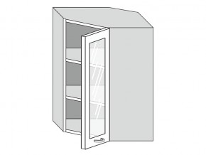 19.60.3у Шкаф настенный (h=913) угловой на 600мм со стекл. дверцей в Губкинском - gubkinskij.магазин96.com | фото