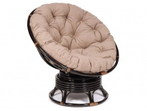 Кресло-качалка Papasan w 23/01 B с подушкой Antique brown, экошерсть Коричневый в Губкинском - gubkinskij.магазин96.com | фото