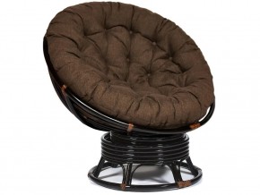 Кресло-качалка Papasan w 23/01 B с подушкой Antique brown, ткань Коричневый в Губкинском - gubkinskij.магазин96.com | фото