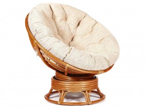 Кресло-качалка Papasan w 23/01 B с подушкой Cognac, ткань Старт в Губкинском - gubkinskij.магазин96.com | фото