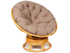 Кресло-качалка Papasan w 23/01 B с подушкой Honey, экошерсть Коричневый в Губкинском - gubkinskij.магазин96.com | фото