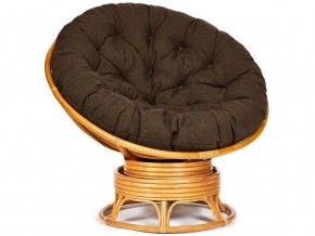 Кресло-качалка Papasan w 23/01 B с подушкой Honey, ткань Коричневый в Губкинском - gubkinskij.магазин96.com | фото