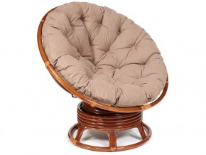 Кресло-качалка Papasan w 23/01 B с подушкой Pecan, экошерсть Коричневый в Губкинском - gubkinskij.магазин96.com | фото