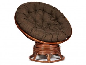 Кресло-качалка Papasan w 23/01 B с подушкой Pecan, ткань Коричневый в Губкинском - gubkinskij.магазин96.com | фото