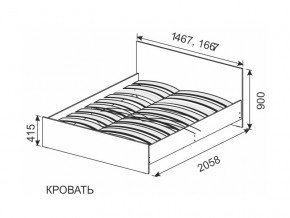 Кровать 1600х2000 ортопедическое основание в Губкинском - gubkinskij.магазин96.com | фото