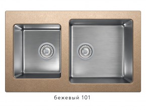 Мойка комбинированная Tolero twist TTS-840 Бежевый 101 в Губкинском - gubkinskij.магазин96.com | фото