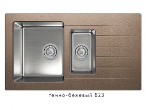 Мойка комбинированная Tolero twist TTS-890 Темно-бежевый 823 в Губкинском - gubkinskij.магазин96.com | фото