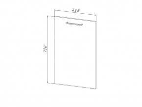 П 45 Комплект для посудомоечной машины 450 мм (цоколь + фасад) ЛДСП в Губкинском - gubkinskij.магазин96.com | фото