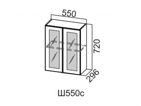 Ш550с/720 Шкаф навесной 550/720 (со стеклом) в Губкинском - gubkinskij.магазин96.com | фото